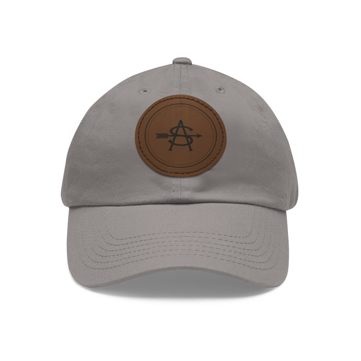 Leather Patch Dad Hat - Brand