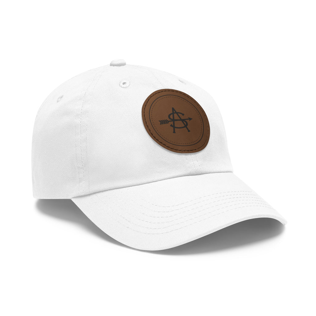 Leather Patch Dad Hat - Brand
