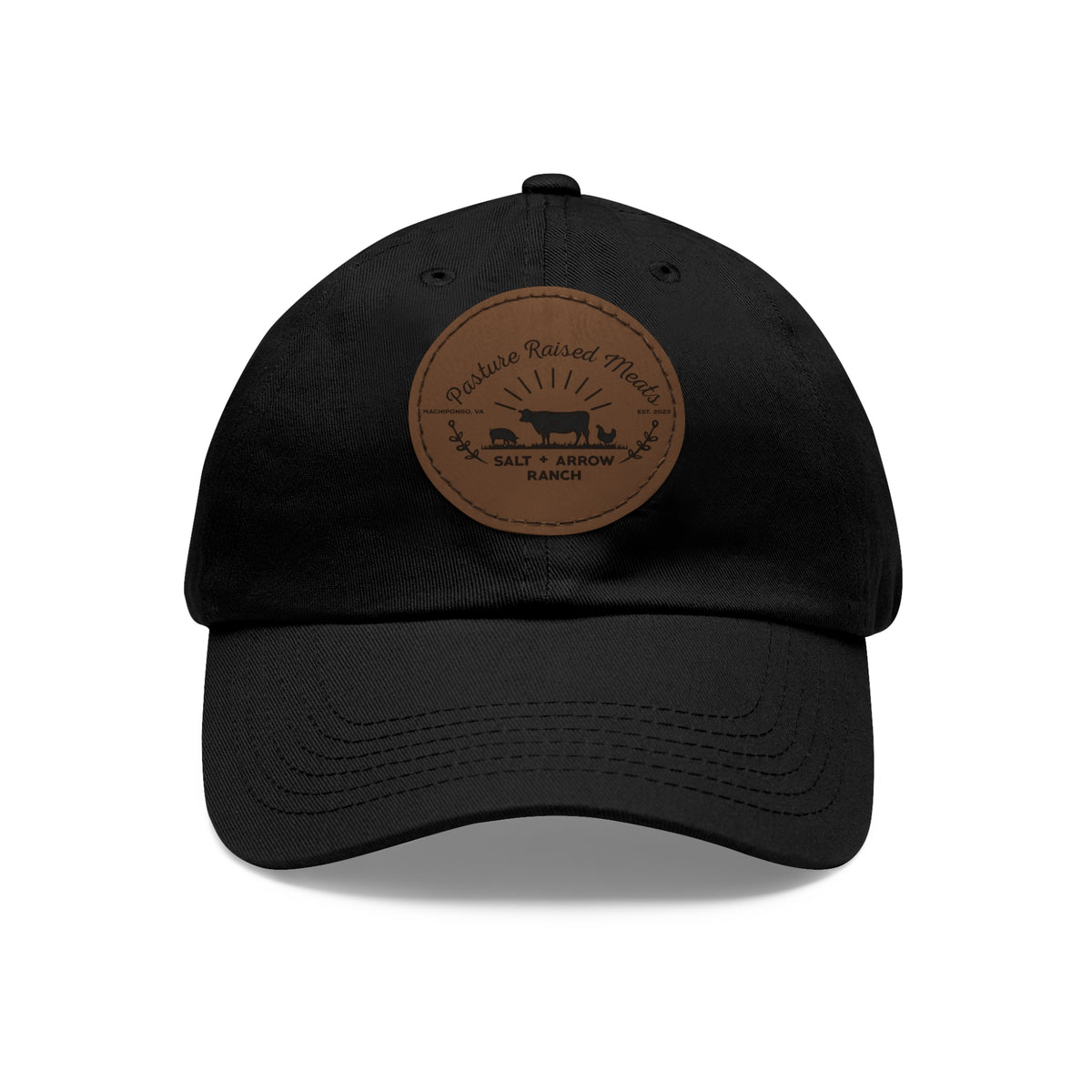 Leather Patch Dad Hat