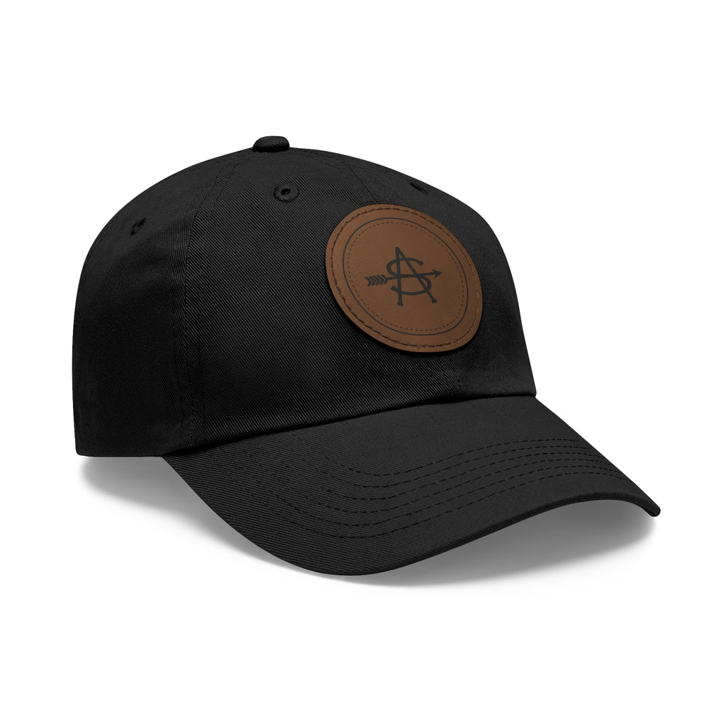 Leather Patch Dad Hat - Brand