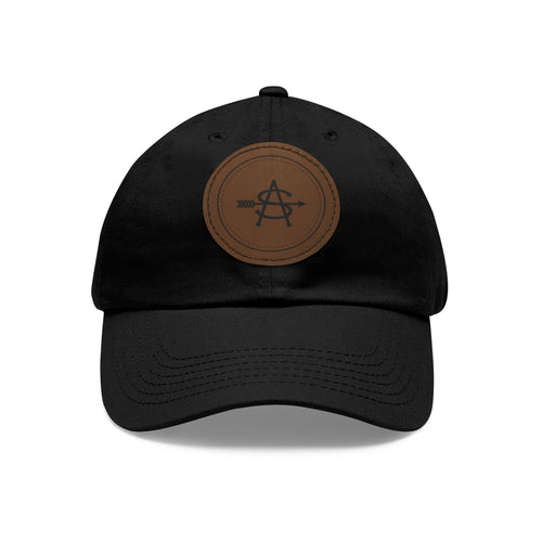 Leather Patch Dad Hat - Brand