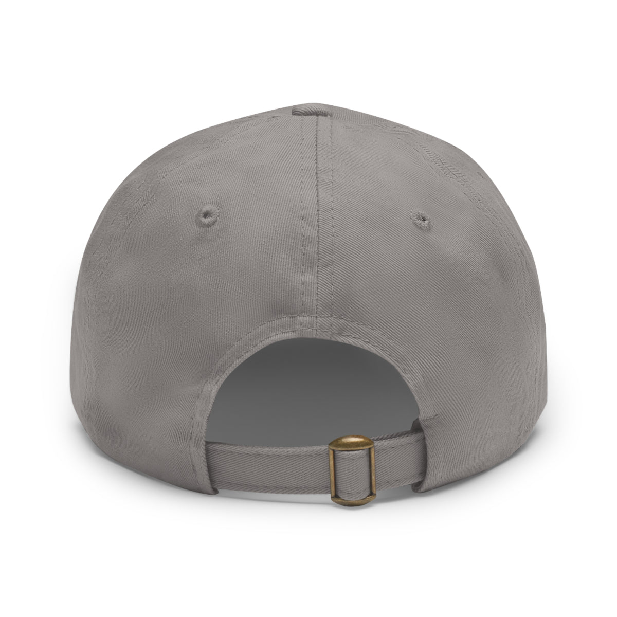 Leather Patch Dad Hat - Brand