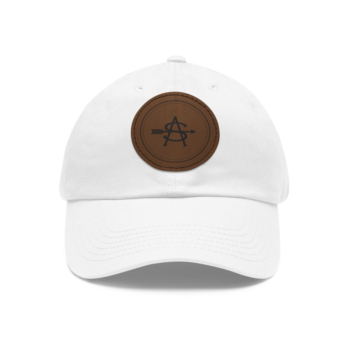Leather Patch Dad Hat - Brand