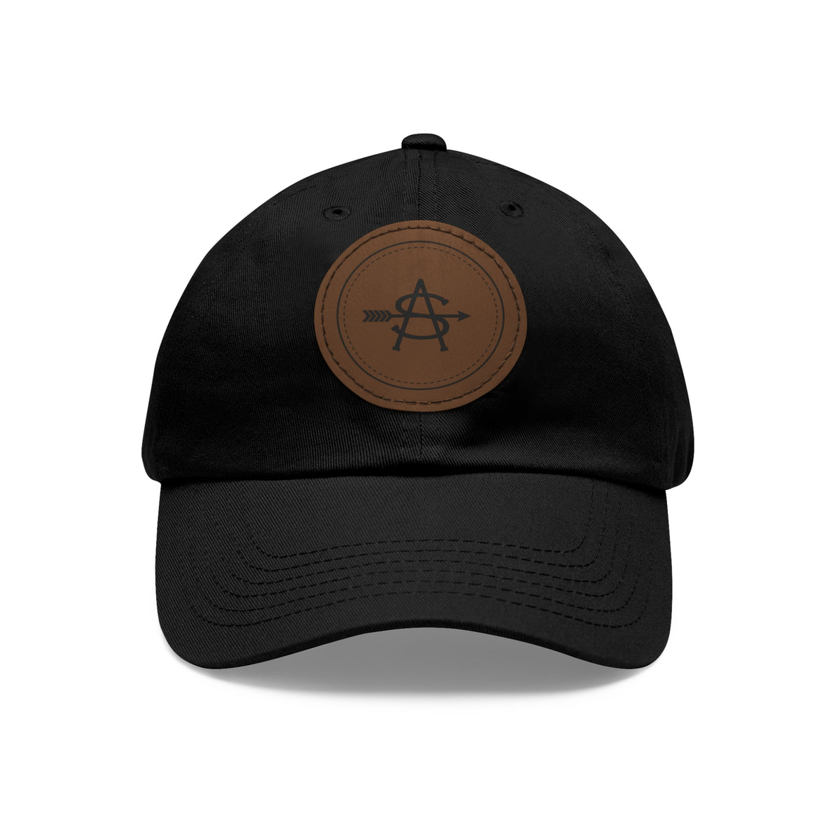 Leather Patch Dad Hat - Brand