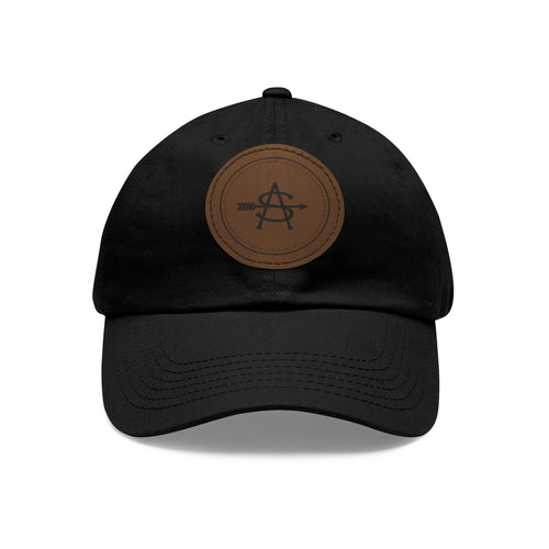 Leather Patch Dad Hat - Brand