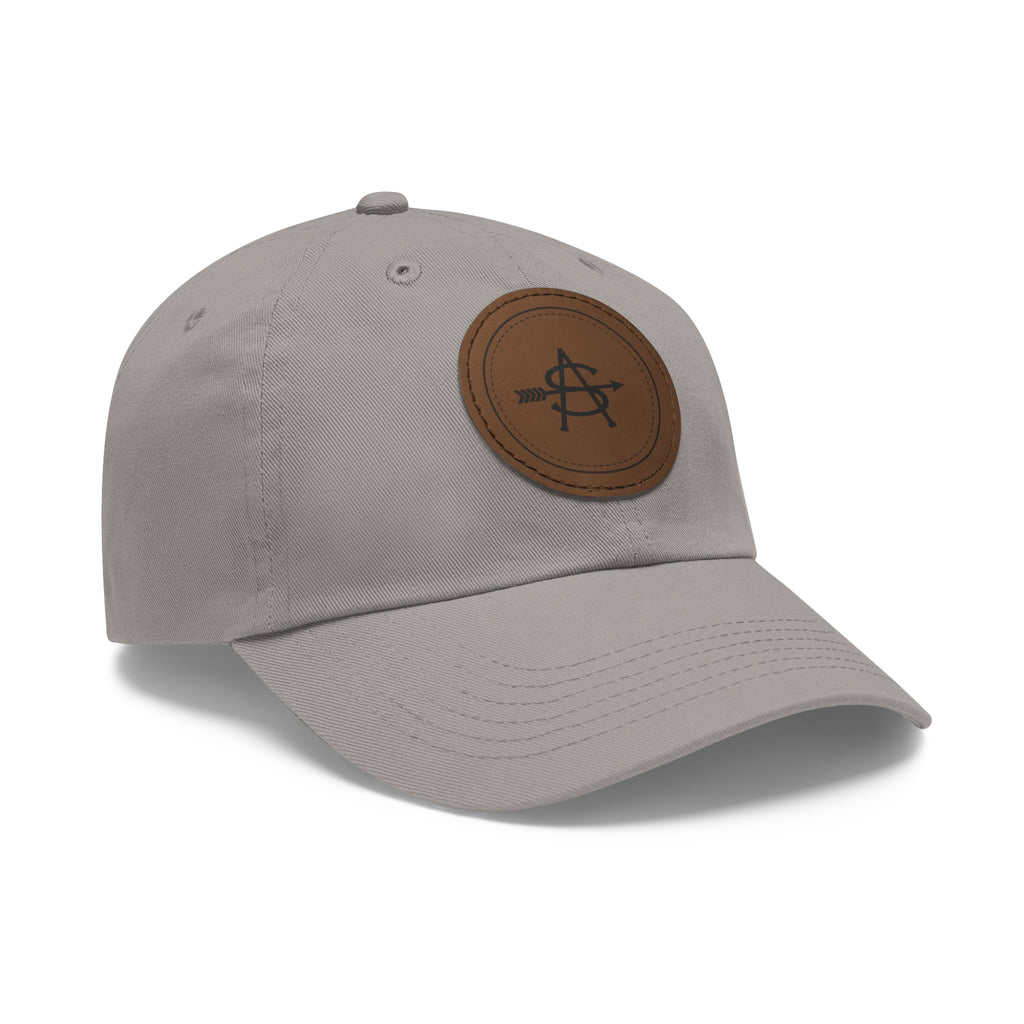 Leather Patch Dad Hat - Brand