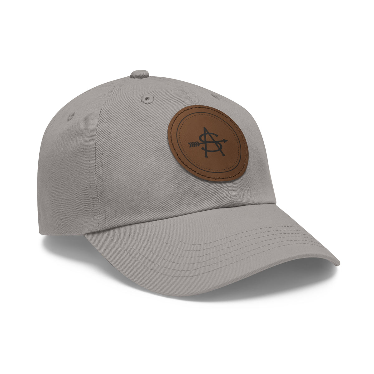 Leather Patch Dad Hat - Brand