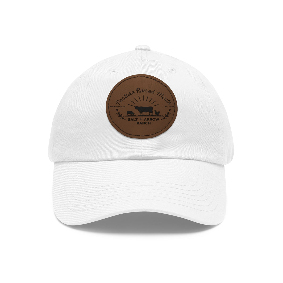 Leather Patch Dad Hat