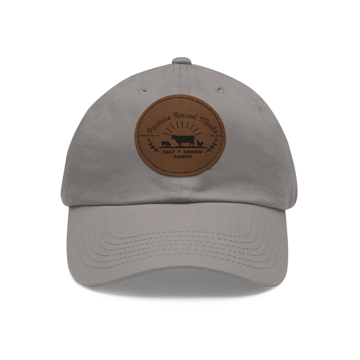 Leather Patch Dad Hat